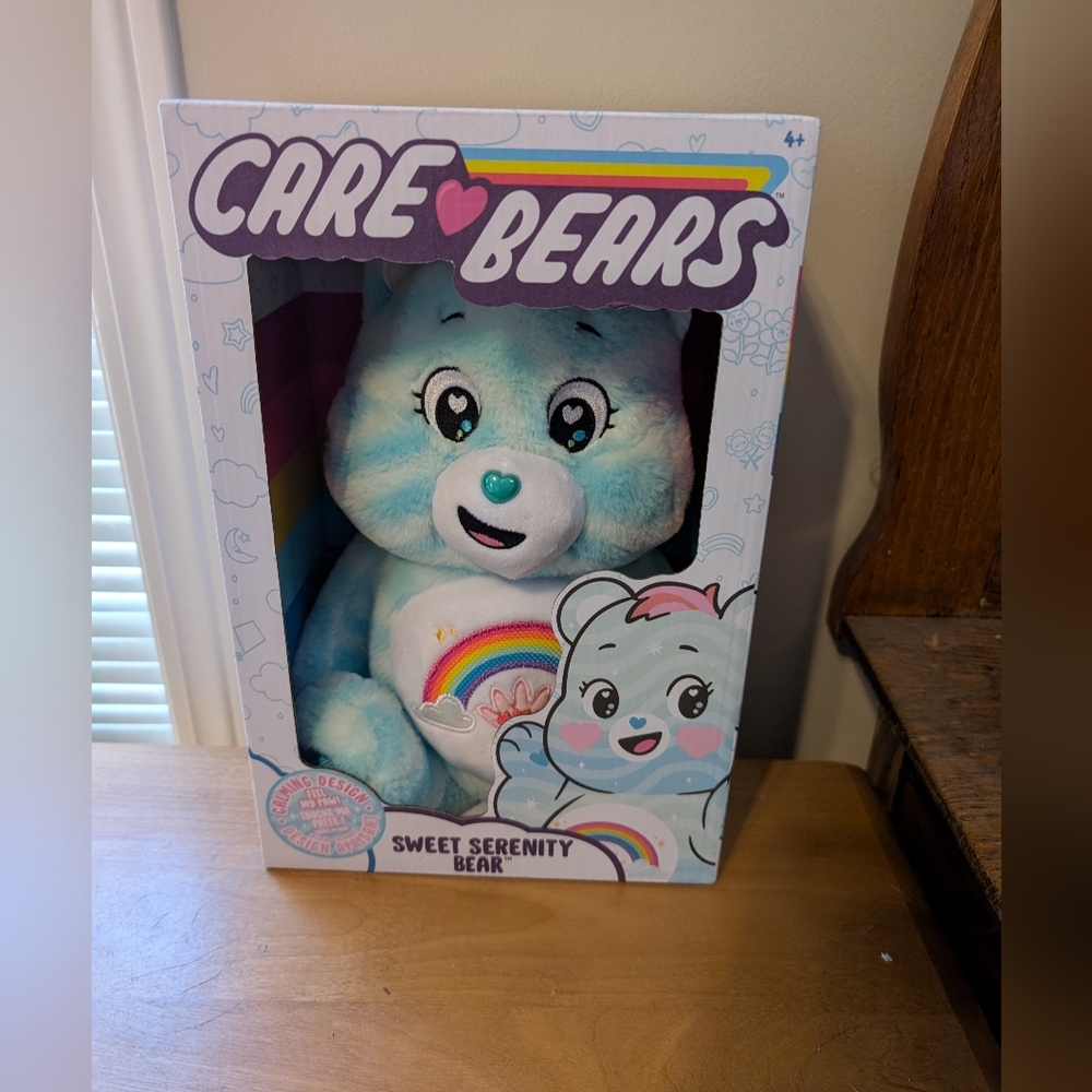 Care Bears Sweet Serenity Bear in Blue with Rainbow
